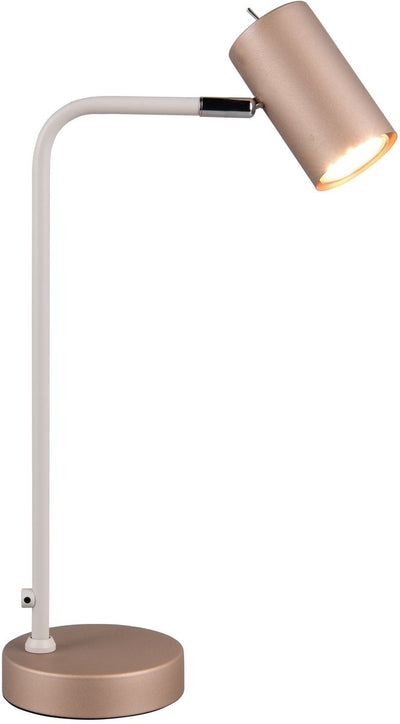Trio marley - lampada da tavolo - lampada da scrivania - moka - grigio caldo - escl. 1x gu10 4,5w