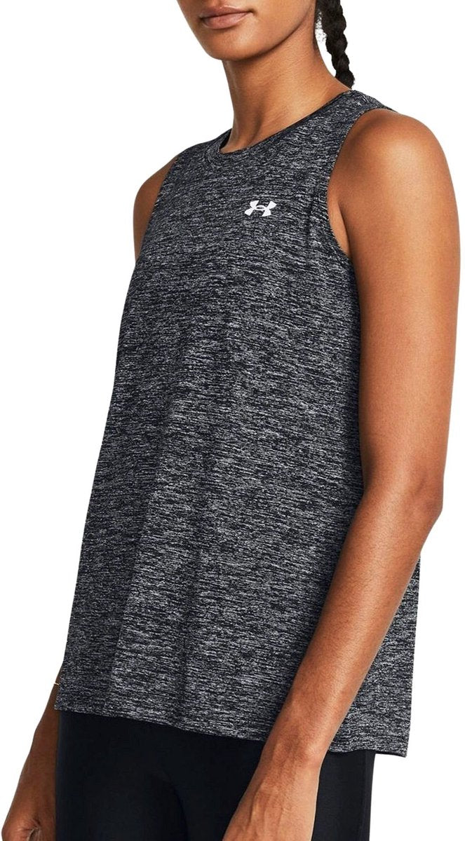 Under armor tech tank twist women's sports top - black
