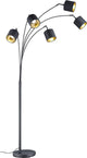 Lámpara de pie Rl live your light reality tommy - negro - color dorado - excl.5xe14 - ip20 - h200cm