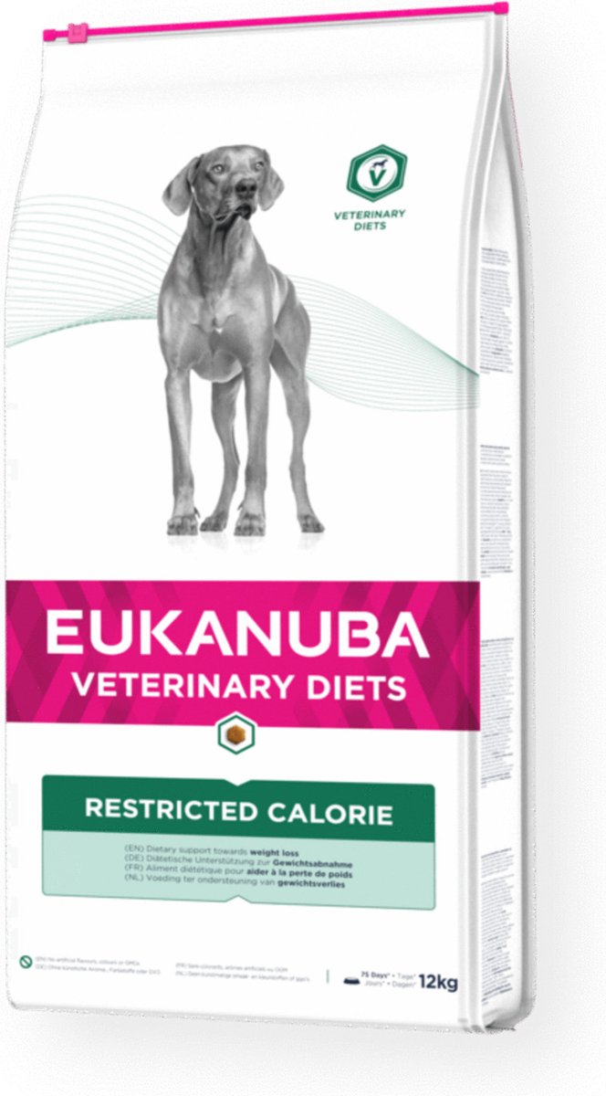 Diete veterinarie Eukanuba - cibo secco per cani - restrizione calorica - 12 kg