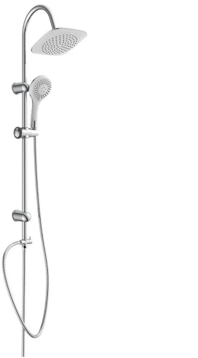 Sistema de ducha Schütte teneriffa - ducha de lluvia - barra de 106 cm - cromo blanco