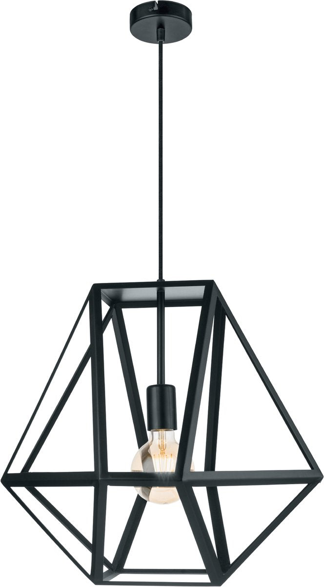 Eglo vintage embleton hanglamp - 1 lichts - ø460mm. - zwart
