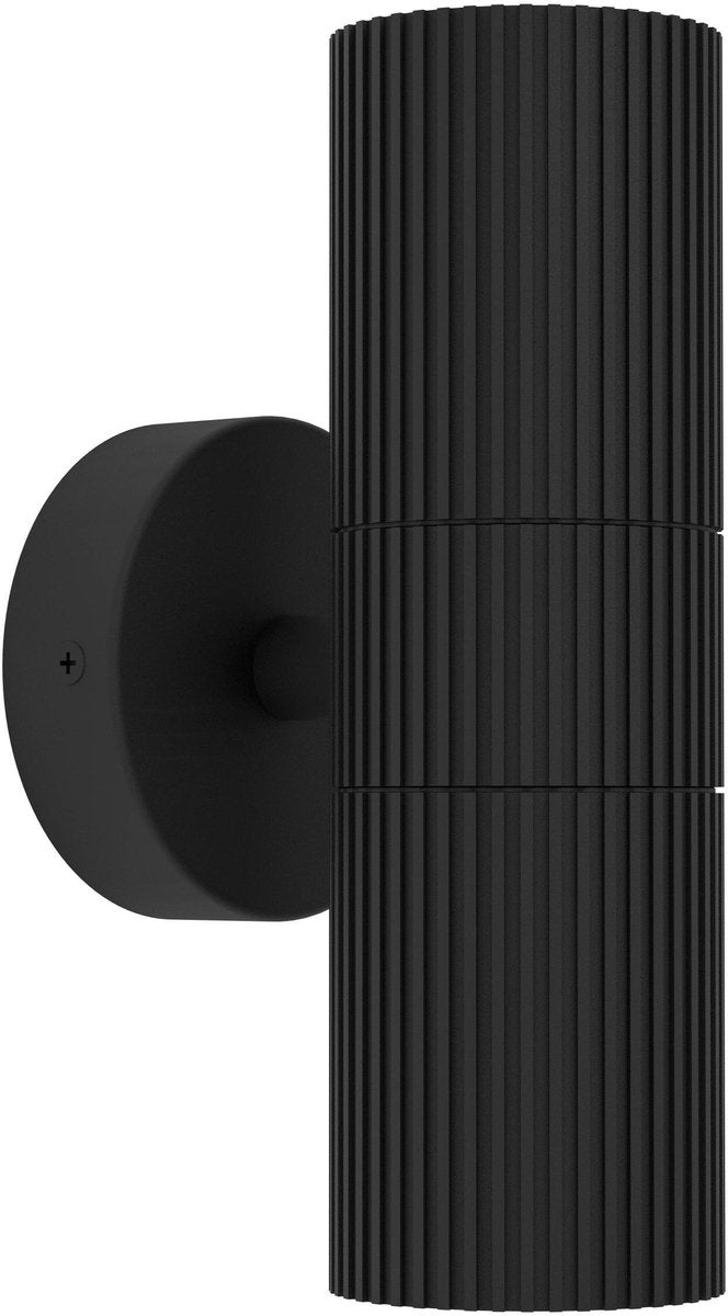 Lampada da parete per esterni Eglo tomelloso - gu10 - 20 cm - nera