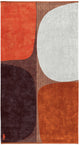 Caballito de mar - toalla de playa - piedras - 100x180 cm - marrón