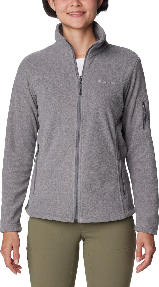 Chaleco polar Columbia fast trek™ ii - chaleco polar para mujer - chaleco exterior - gris - talla l