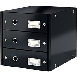 Cómoda Leitz Click Store 3 cajones negro