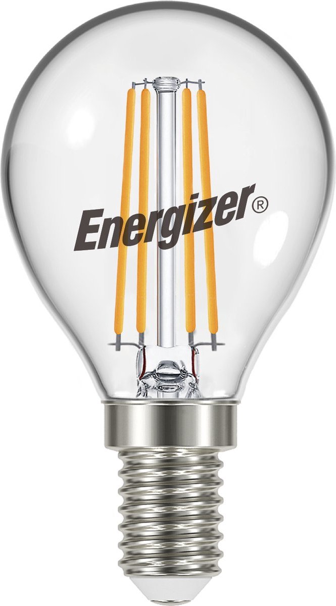 Lampada a sfera LED a filamento ad alta efficienza energetica Energizer - E14 - 5 watt - luce bianca calda - dimmerabile - 1 pezzo