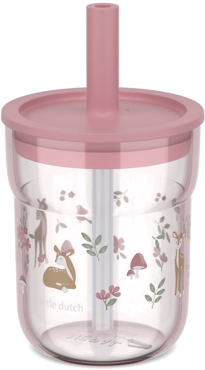 Mepal mio tazza per bambini con cannuccia - 250 ml - facile da tenere in mano - stoviglie per bambini - giardino delle fate