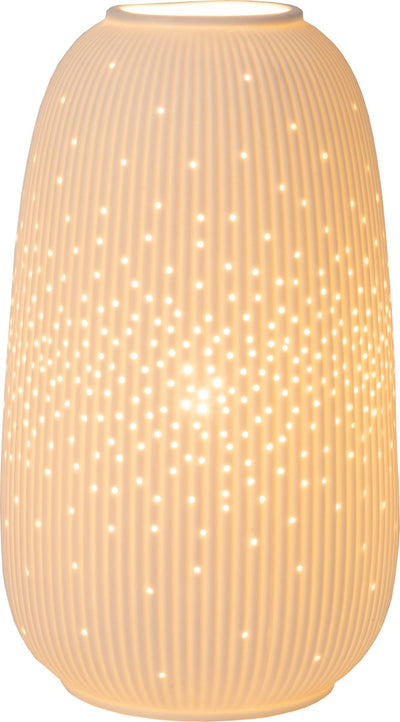 Lucide flores - table lamp - ø 14.1 cm - 1xe14 - white - japandi