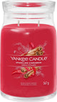 Yankee candle - sparkling cinnamon large jar geurkaars - 90 branduren - twee lonten