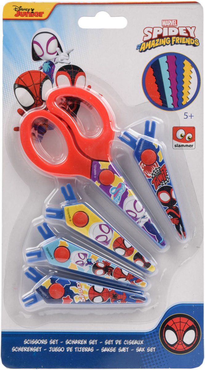 Canenco Spidey Scissors con 5 riviste di cartello