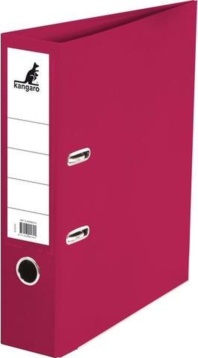 Kangaro ordner - a4 - 2-rings - bordeaux - rugbreedte 75mm