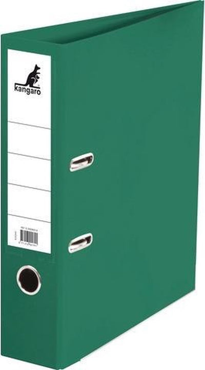 Kangaro ordner - a4 - 2-rings - groen - rugbreedte 75mm