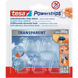 Regleta Tesa deco gancho transparente