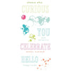 Sizzix • set de sellos transparentes hola, sentimientos 13 piezas