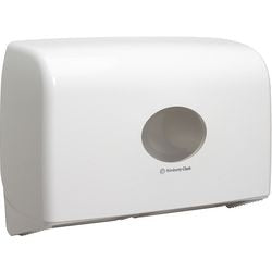 Dispenser carta igienica Aquarius mini jumbo in plastica bianca