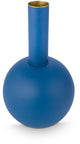 Pip studio vaas - bloemenvaas van metaal - blauw - 24.5x42cm