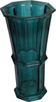 Hd collection vaas glas petrol 15x15x28cm