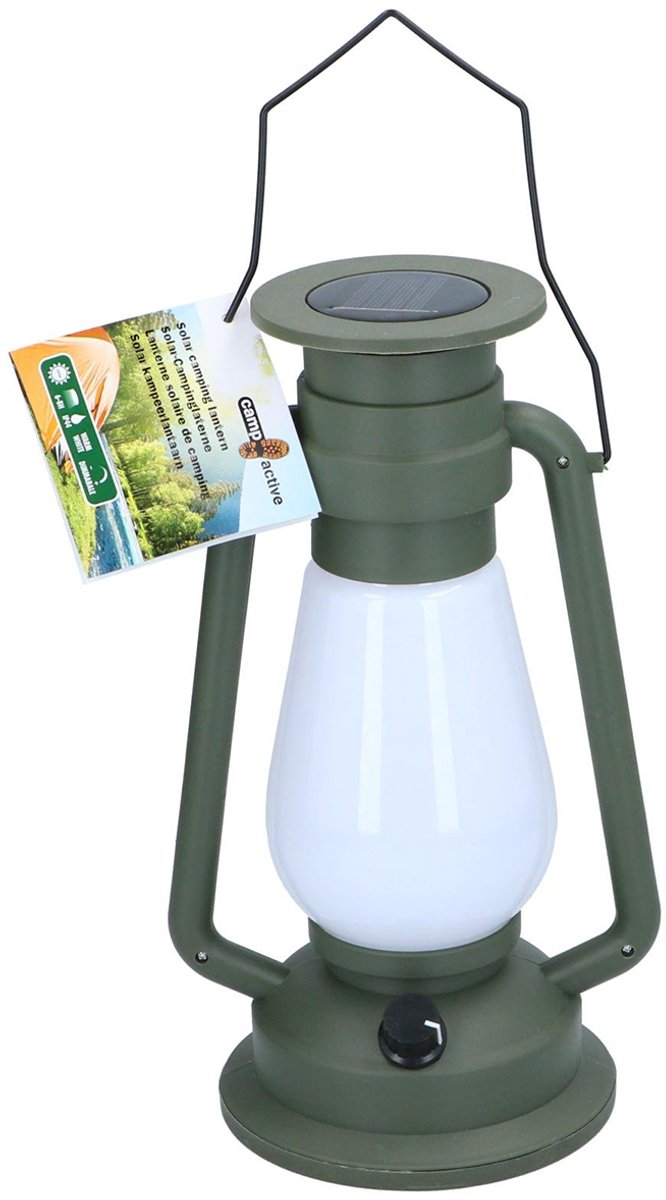 Lámpara de camping solar activa Camp - iluminación LED - lámpara de camping - lámpara de tienda - iluminación de tienda - energía solar - verde