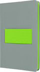 Sigel quaderno linescape neo - formato a5 - con riga - grigio chiaro lime - si-ls201
