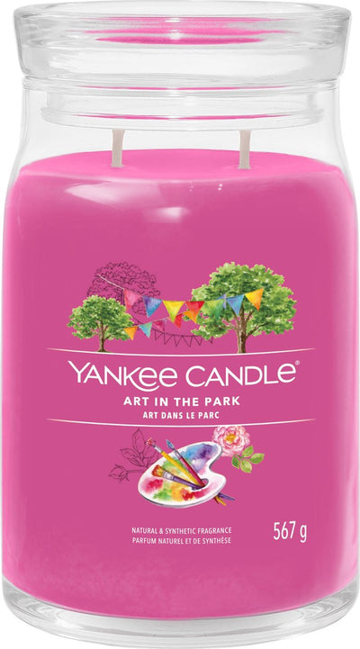 Yankee Candle - Candela profumata in giara grande Art in the Park - 90 ore di combustione - Due stoppini
