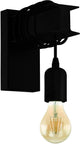 Eglo townshend 6 wandlamp - e27 - 19 cm - zwart