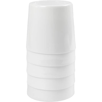 Taza de agua Creativ company, h: 9,5 cm, d 8,5 cm, 300 ml, blanco, 5 piezas 1 caja