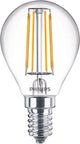 Philips led philips - master value ledluster e14 kogel filament helder 3.4w 470lm - 927 zeer warm wit | beste kleurweergave - dimbaar - vervangt 40w