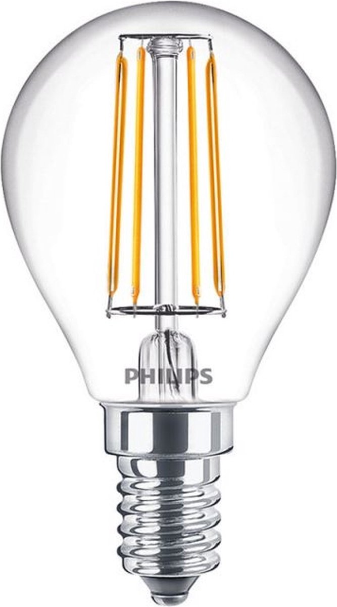 Philips LED Philips - Master Value LEDluster E14 Filamento sferico Trasparente 3,4W 470lm - 927 Bianco molto caldo | migliore resa cromatica - dimmerabile - sostituisce 40w