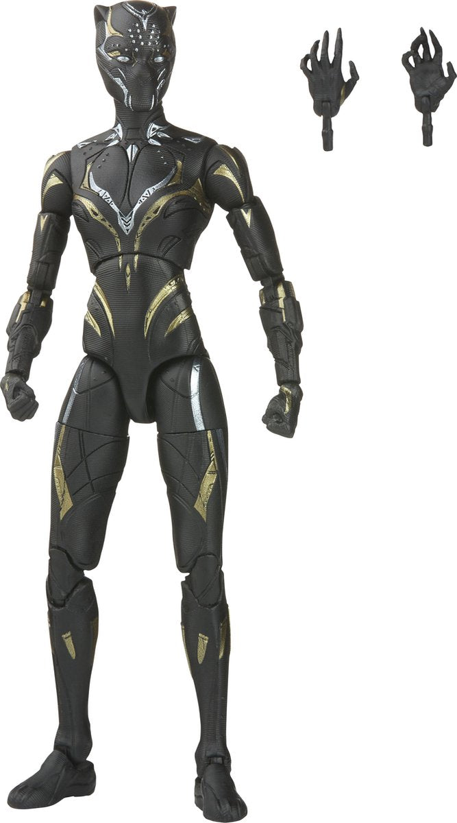 Marvel Hasbro Black Panther Action Figure Pantera Nera 15 cm Wakanda Forever Legends Serie Multicolori