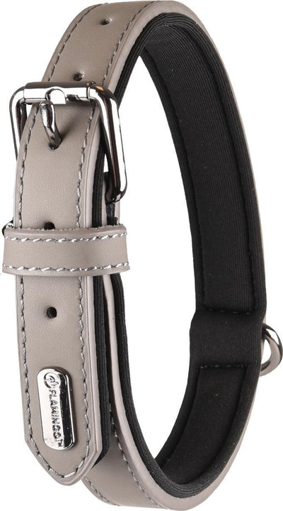 Binti flamenco con neopreno - collar perros - collar binti gris xxl 52-62cm 30mm - 1ud - 123384 - 1ud