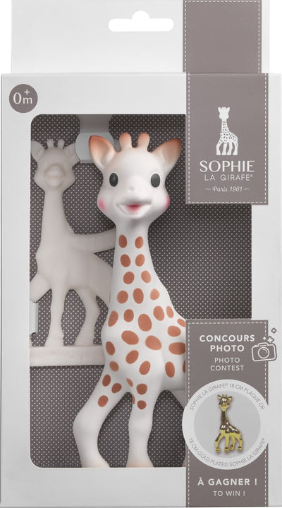 Set premio Sophie la giraffa - giocattoli da dentizione - anello da dentizione - giocattoli per bambini - 100% gomma naturale - senza BPA-PVC - 2 pezzi