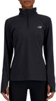 Sudadera deportiva New Balance Sport Essentials Space Dye 1 4 para mujer - Negro