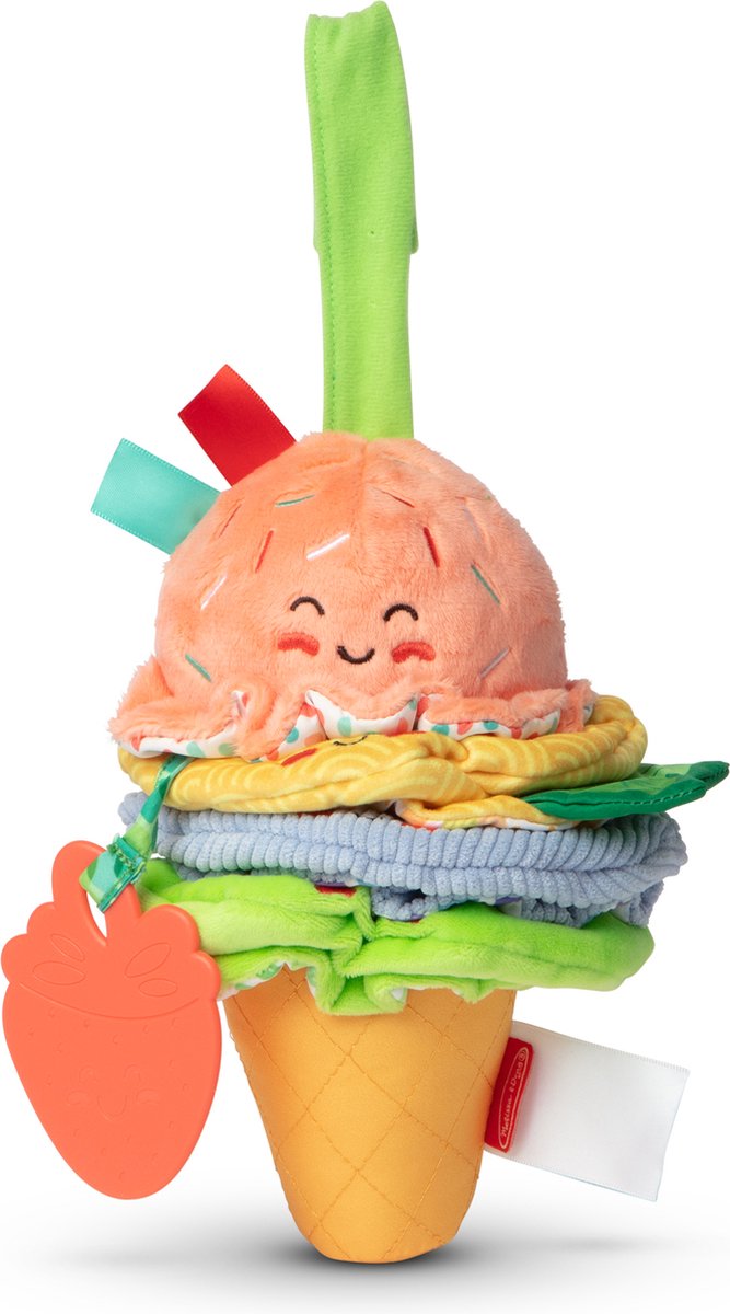 Giocattolo da portare con sé cono gelato appendibile Melissa Doug con effetto sonoro e vibrazione