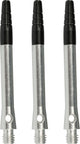 Aste per freccette Faver in alluminio - parte superiore girevole - 3 pezzi - lunghezza 5,5 cm