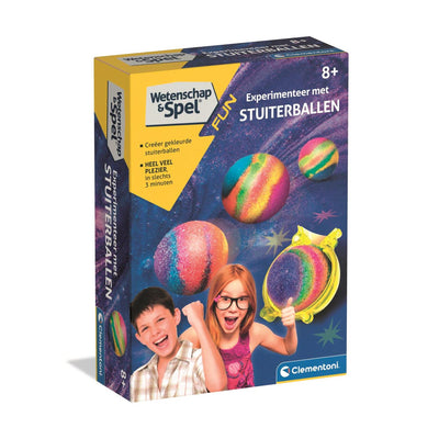 El juego de ciencias de Clementoni hace tus propias bolas de rebote