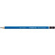 Houten potlood 3b blauw, zwart staedtler mars lumograph 100