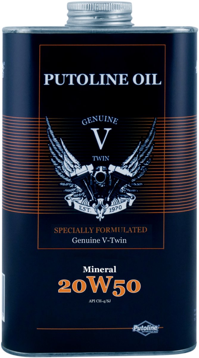 Olio Putoline originale v-twin minerale 20w50 4t tanica da 1 litro