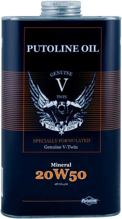 Olio Putoline originale v-twin minerale 20w50 4t tanica da 1 litro