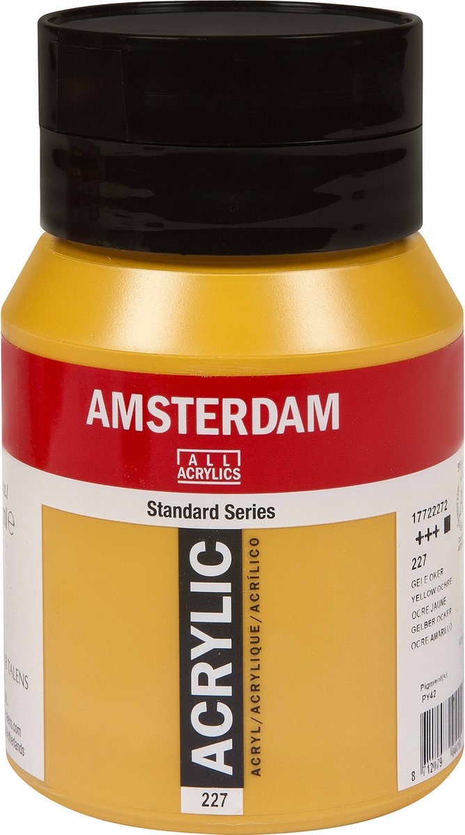 Pintura acrílica serie estándar Amsterdam bote 500 ml ocre amarillo 227