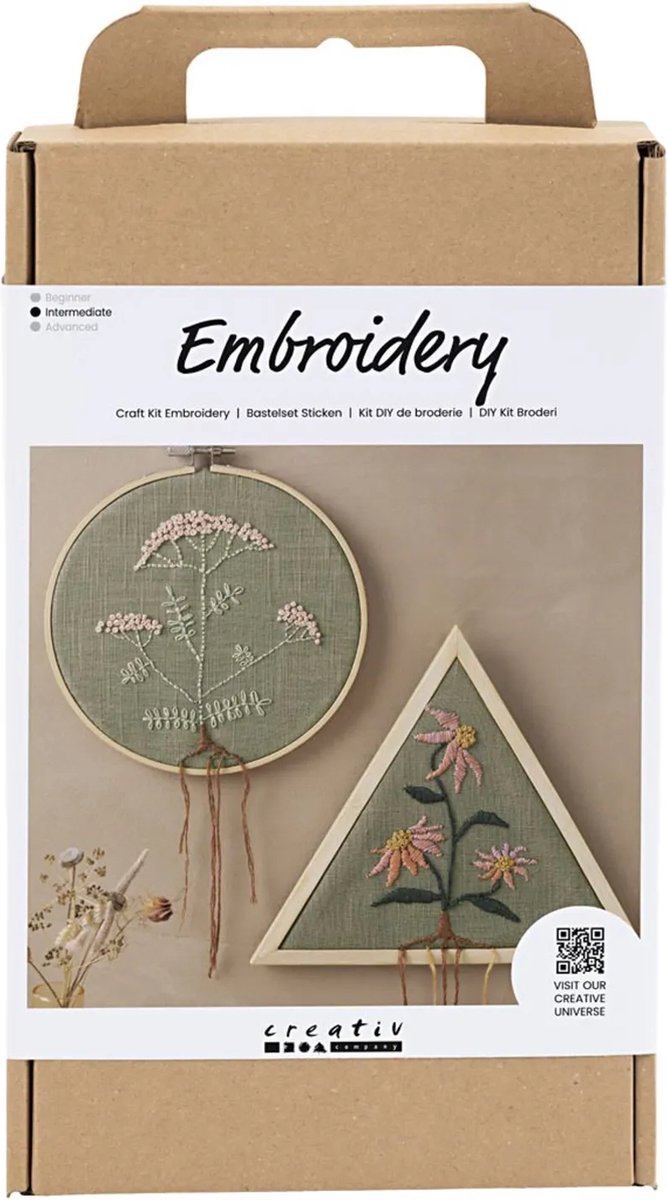 Creativ Company HobbySet Embroidery Dusty Green Embroidery Frame