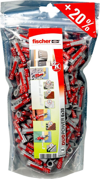 Fischer 536382 duopower 6 big pack plug 30 mm 6 mm 240 piece(s)