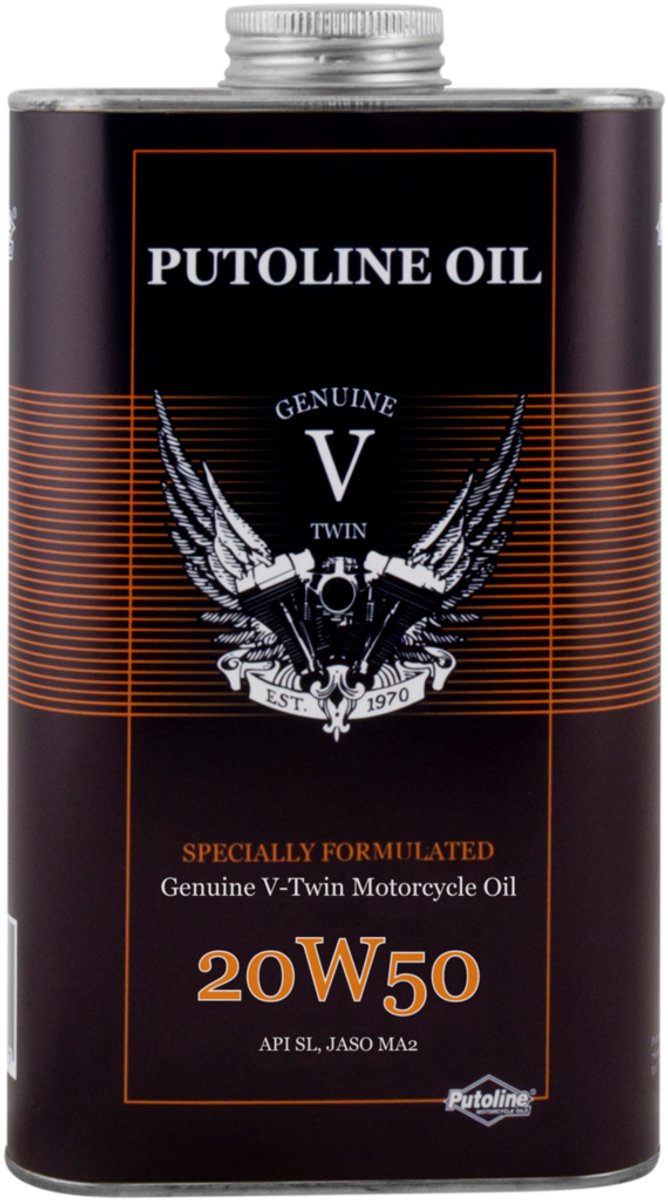 Olio Putoline originale v-twin 20w50 4t tanica da 1 litro