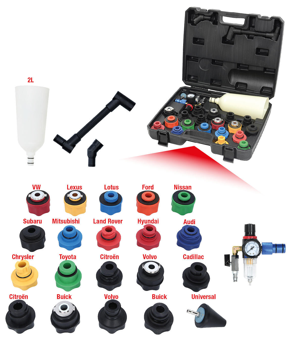 Ks tools einfülltrichter master master oil filling funnel 24-piece,turning anglea