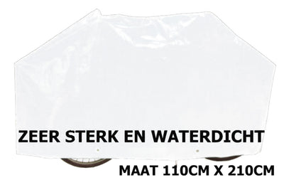 Copertura di protezione per biciclette VK (2) bianco con anelli