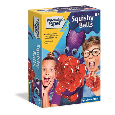 Clementoni wetenschap spel fun - squishy ballen, wetenschappelijk laboratorium, experimenteerset voor kinderen, 8+ jaar, 66950