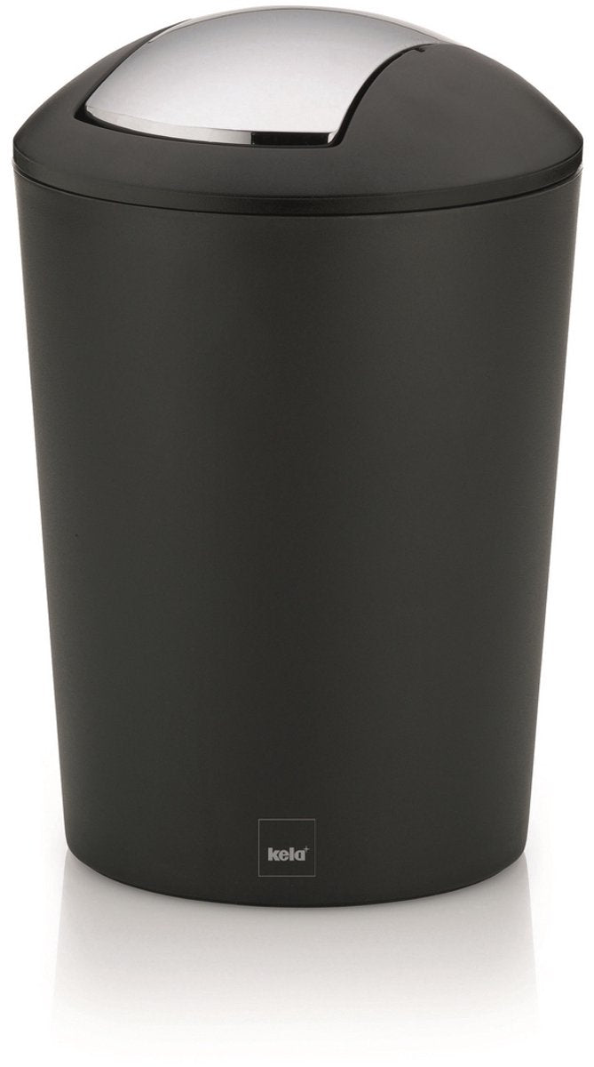 Pattumiera basculante Kela marta - 5 litri - nera -