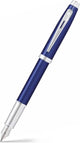 Penna stilografica Sheaffer - 100 - blu lucido con cromo - pennino m - incluso convertitore per caricamento - sf-e0933953