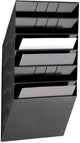 Portafolletos duradero flexiboxx 6, 6 compartimentos, A4, horizontal, negro