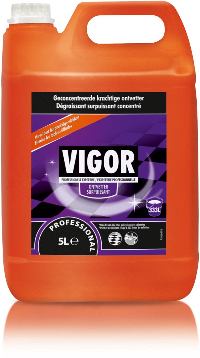Desengrasante concentrado vigor | botella de 5 litros